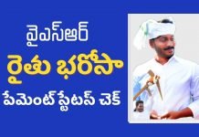 Ysr Rythu Bharosa పథకం పేమెంట్ స్టేటస్ & eligibility list 2020 ysr rythu bharosa payment status