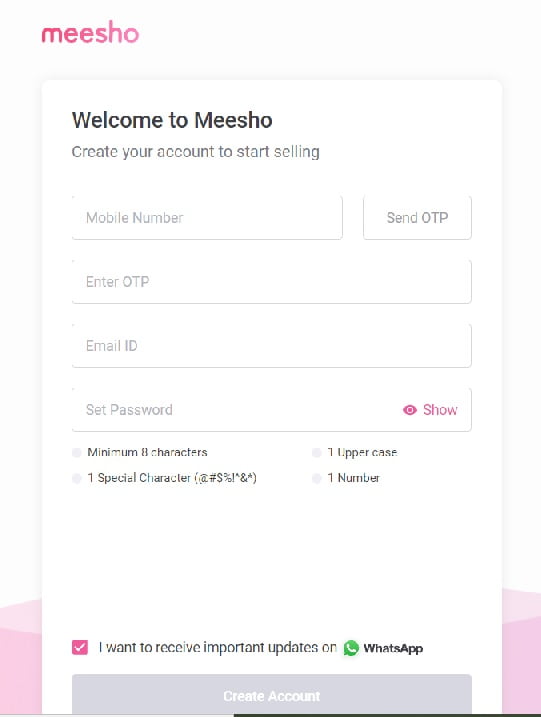 meesho supplier login panel 2021