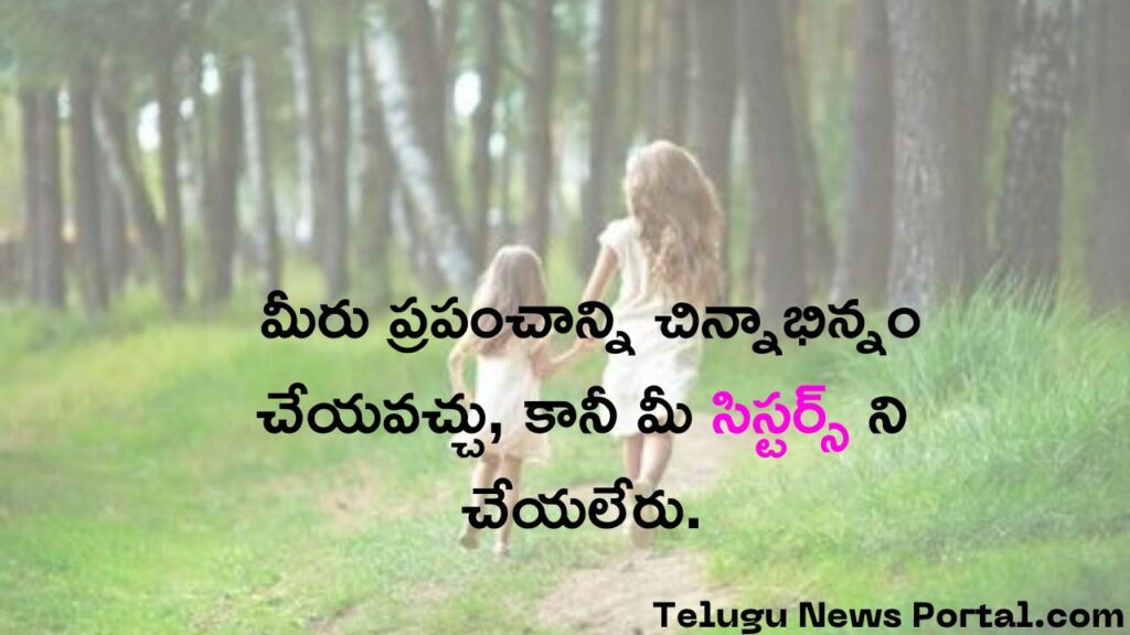 sister quotes in telugu