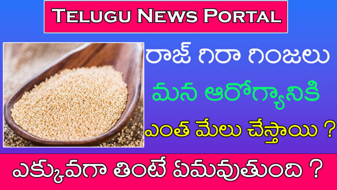 raj gira seeds in Telugu uses