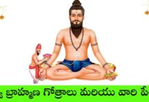 విశ్వ బ్రాహ్మణ గోత్రాలు మరియు పేర్లు ! విశ్వ బ్రాహ్మణ గోత్రాలు