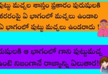 పుట్టు మచ్చలు శాస్త్రం ప్రకారం మగవారికి పుట్టు మచ్చలు ఎటువైపు ఉండాలి ! పుట్టు మచ్చలు మగవారికి ఎటువైపు ఉండాలి