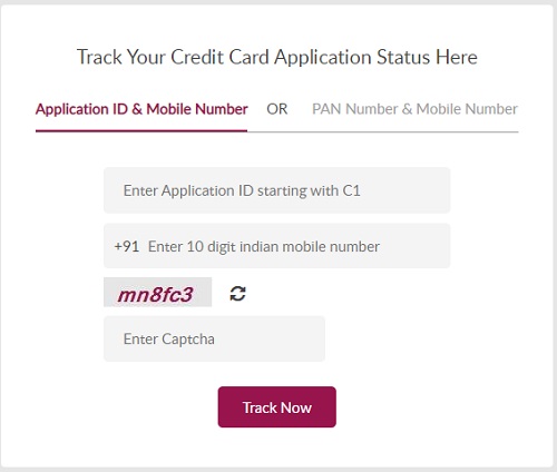 axis bank credit card status check with application id in telugu