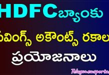HDFC Bank Savings Account Types In Telugu hdfc bank savings accounts in telugu