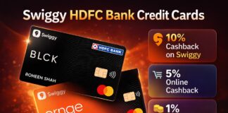 Swiggy BLCK vs ORNGE HDFC Bank Credit Card – Cashback, Dining, Travel Offers & Charges Swiggy ORNGE card and Swiggy BLCK card in telugu